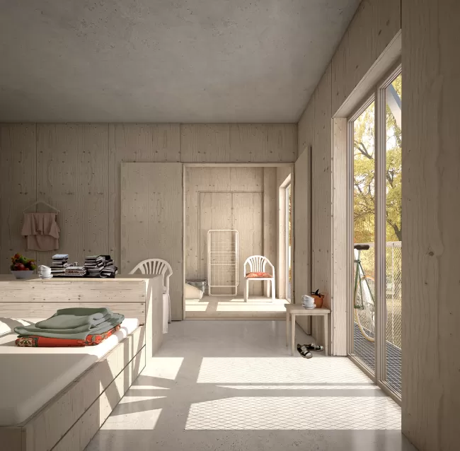 Micro-Wohnung mit der M&ouml;glichkeit f&uuml;r ein zuschaltbares Zimmer